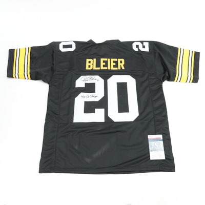 Rocky Bleier Signed "4 x SB Champs" Pittsburgh Steelers Football Jersey