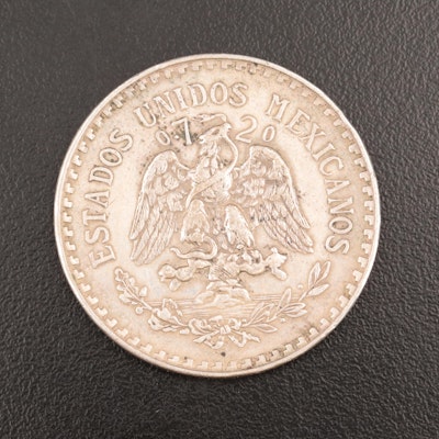1933 Mexico Silver One Peso