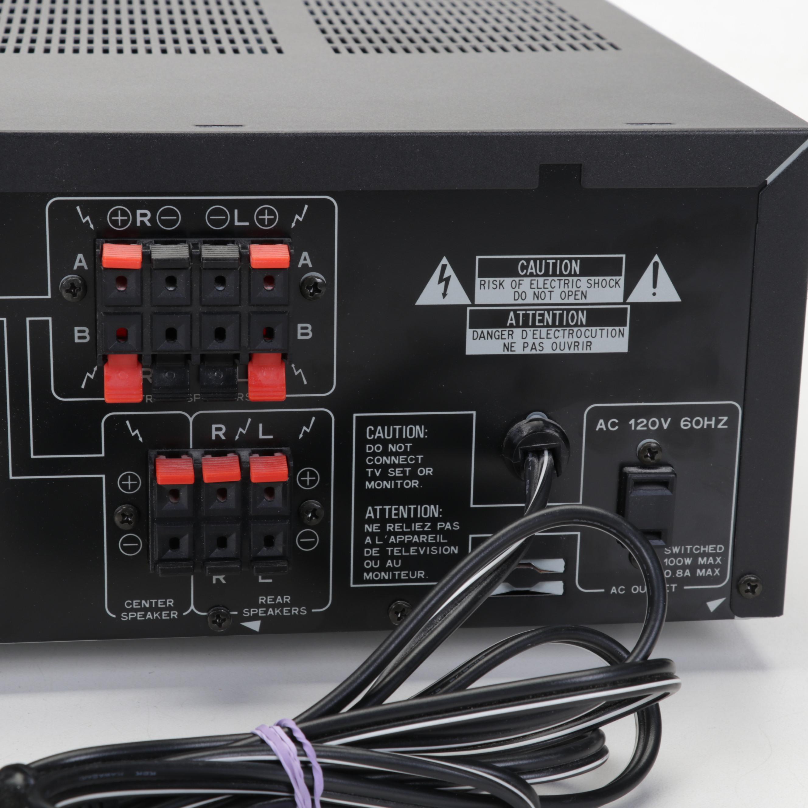 Pioneer "VSX305" AudioVideo Stereo Receiver, 1997 EBTH