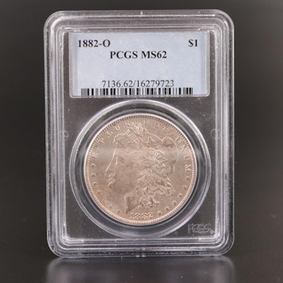 PCGS Graded MS62 1882-O Morgan Silver Dollar