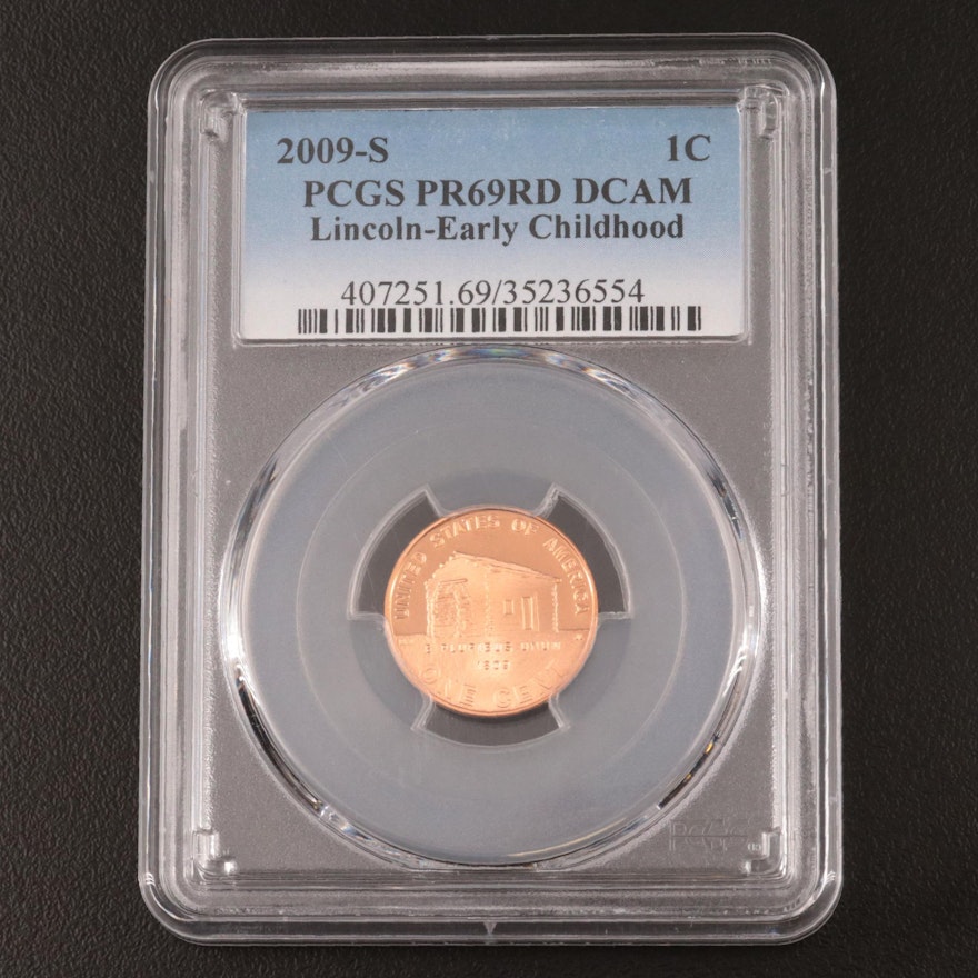PCGS Graded PR69RD DCAM 2009-S Early Childhood Lincoln Cent
