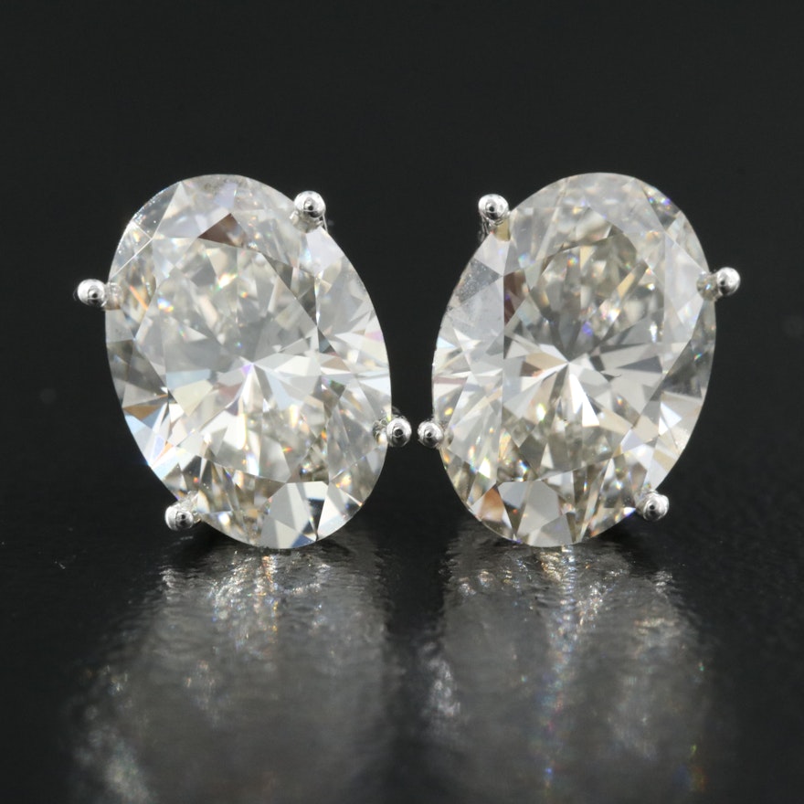 14K 3.97 CTW Lab Grown Diamond Earrings