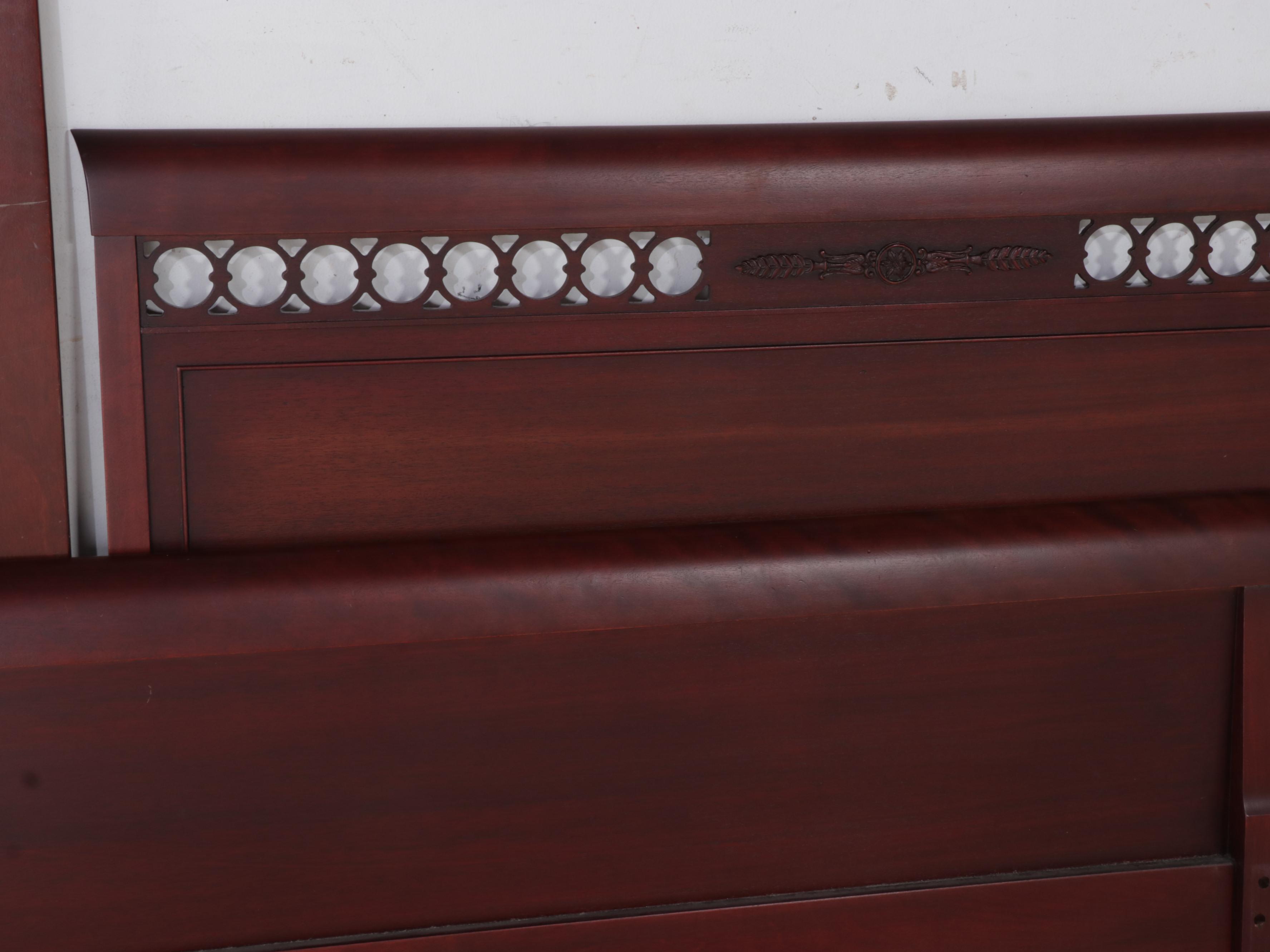 Northern Furniture Co. Neoclassical Style Mahogany Full Bed with