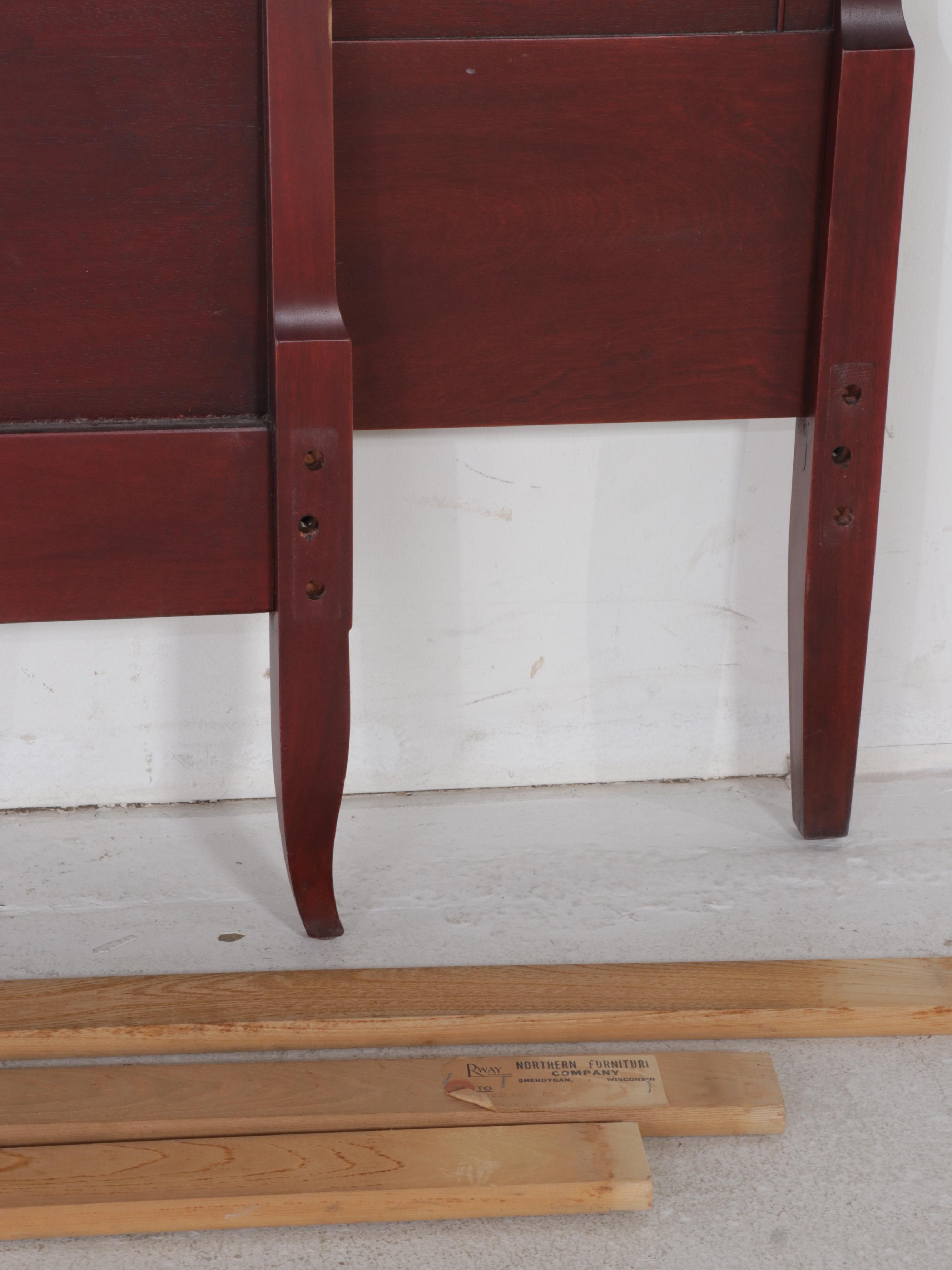 Northern Furniture Co. Neoclassical Style Mahogany Full Bed with