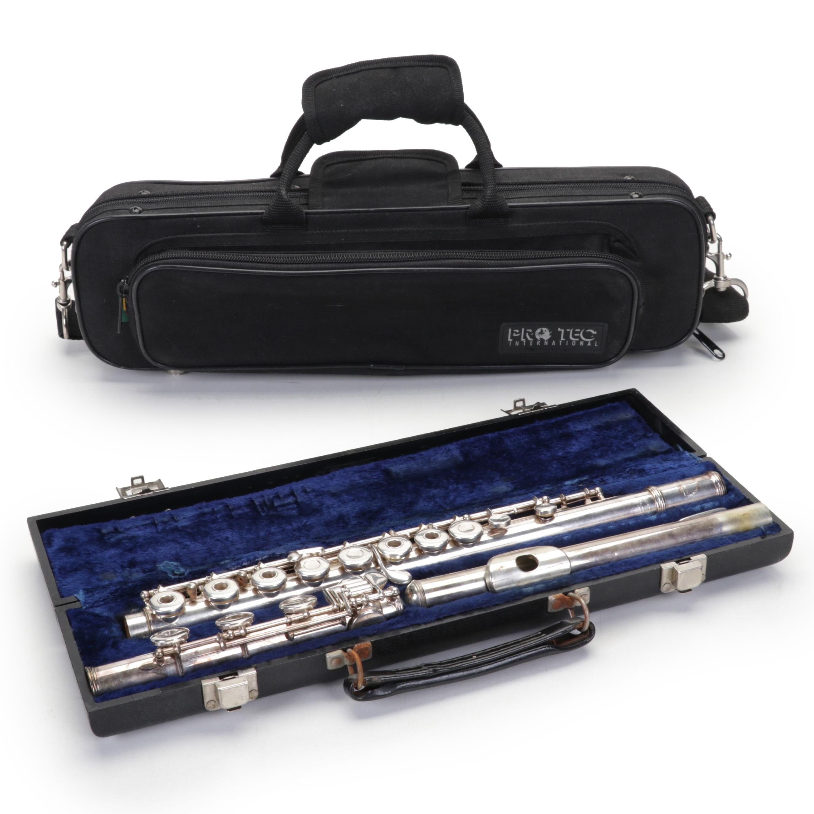 W.T. Armstrong Model 80 Sterling Silver Open Hole Concert Flute with Cases EBTH