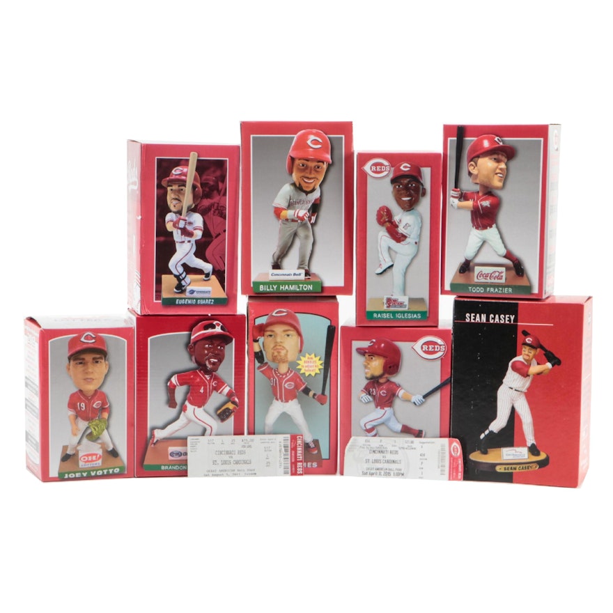 Casey, Votto, Frazier and More Cincinnati Reds Bobbleheads with Game Tickets