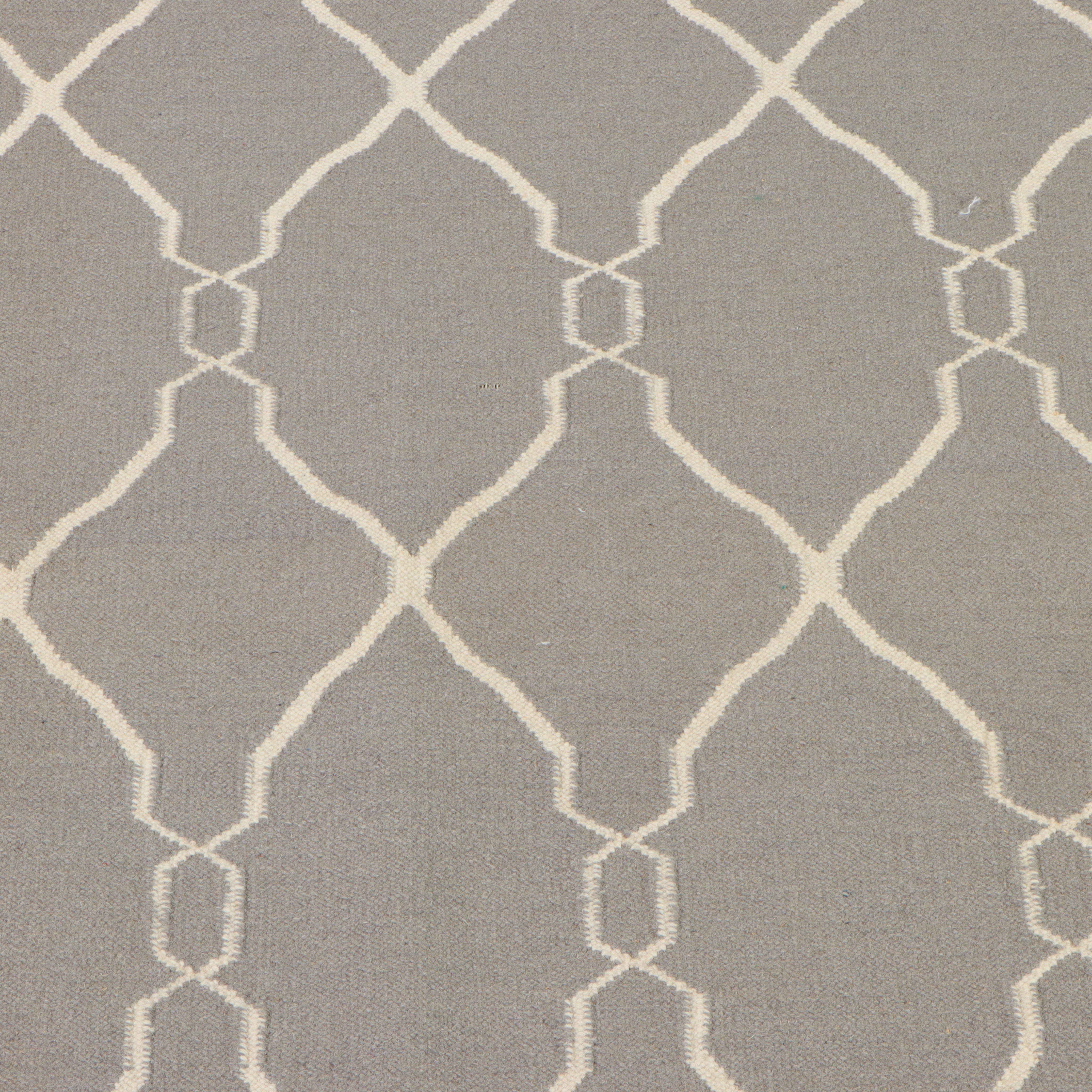 5'1 x 8' Handwoven Indian Dhurrie Area Rug EBTH