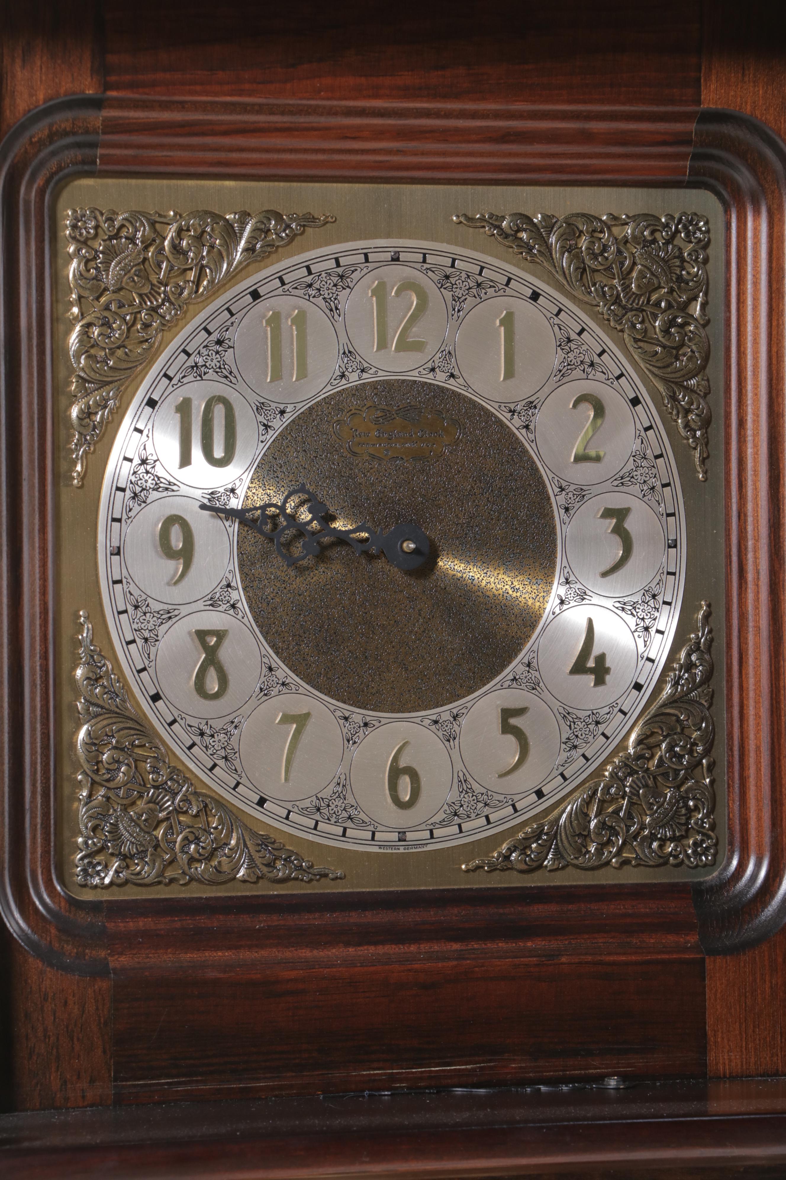 New England Clock Co. "Abel Cottey" Pine Grandfather Clock, copyrighted