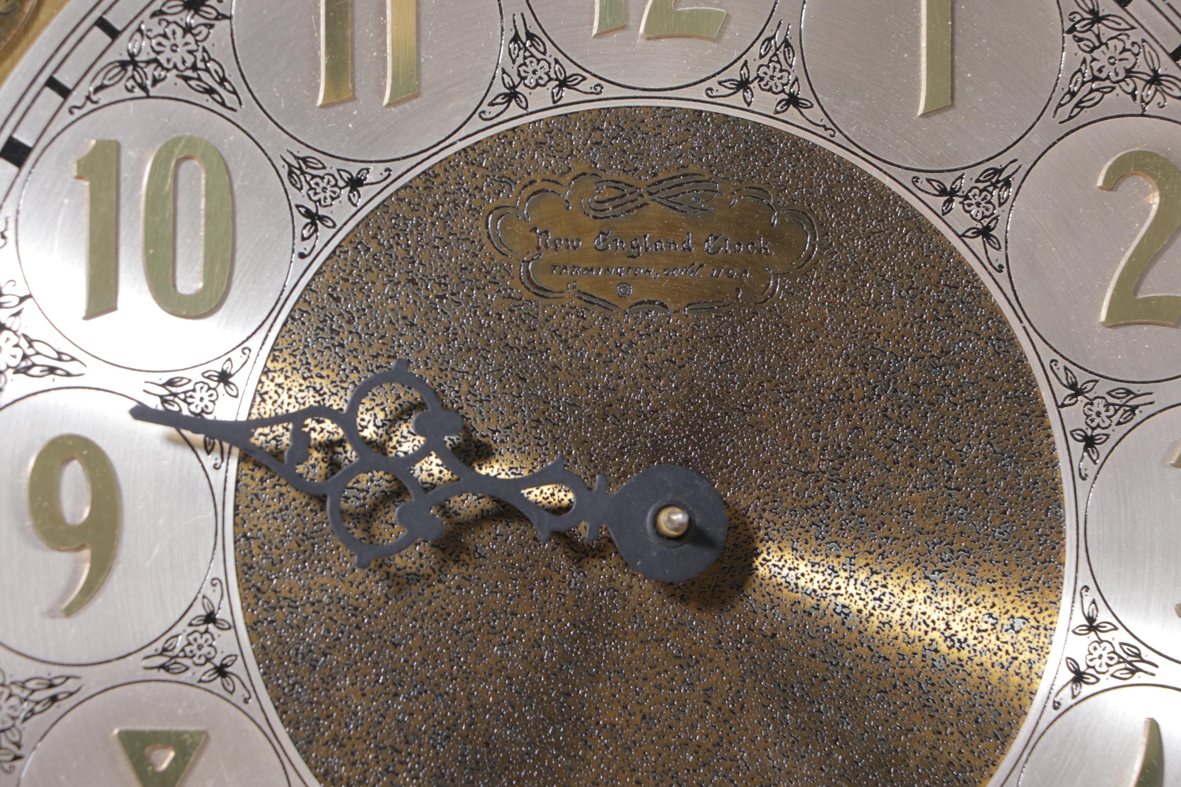 New England Clock Co. "Abel Cottey" Pine Grandfather Clock, copyrighted 1970 EBTH