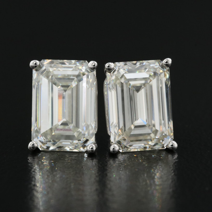 14K 5.57 CTW Lab Grown Diamond Earrings