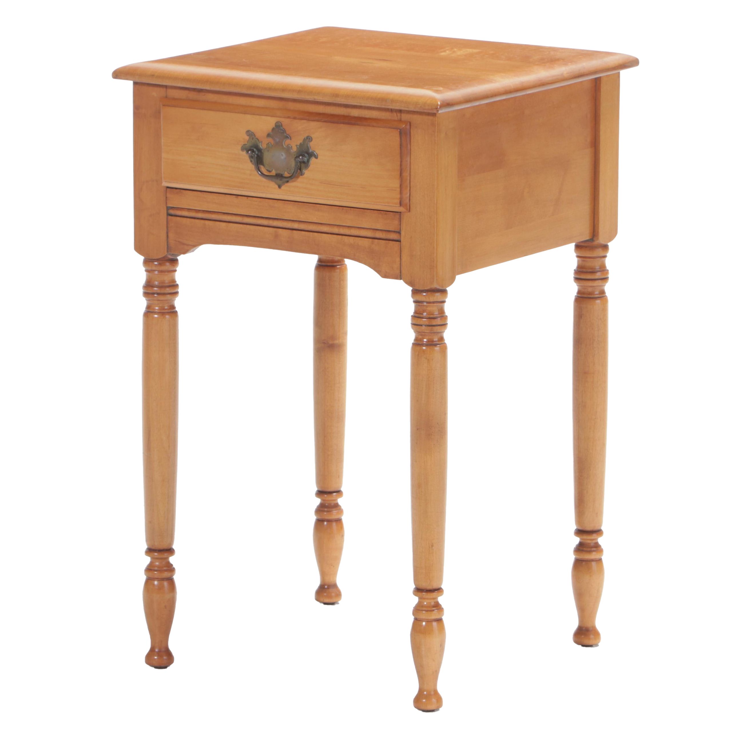 Federal Style Maple Side Table, Mid to Late 20th Century EBTH