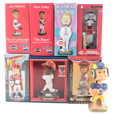 Adam Dunn and More Cincinnati Reds Bobbleheads with Los Angeles Rams Bobblehead