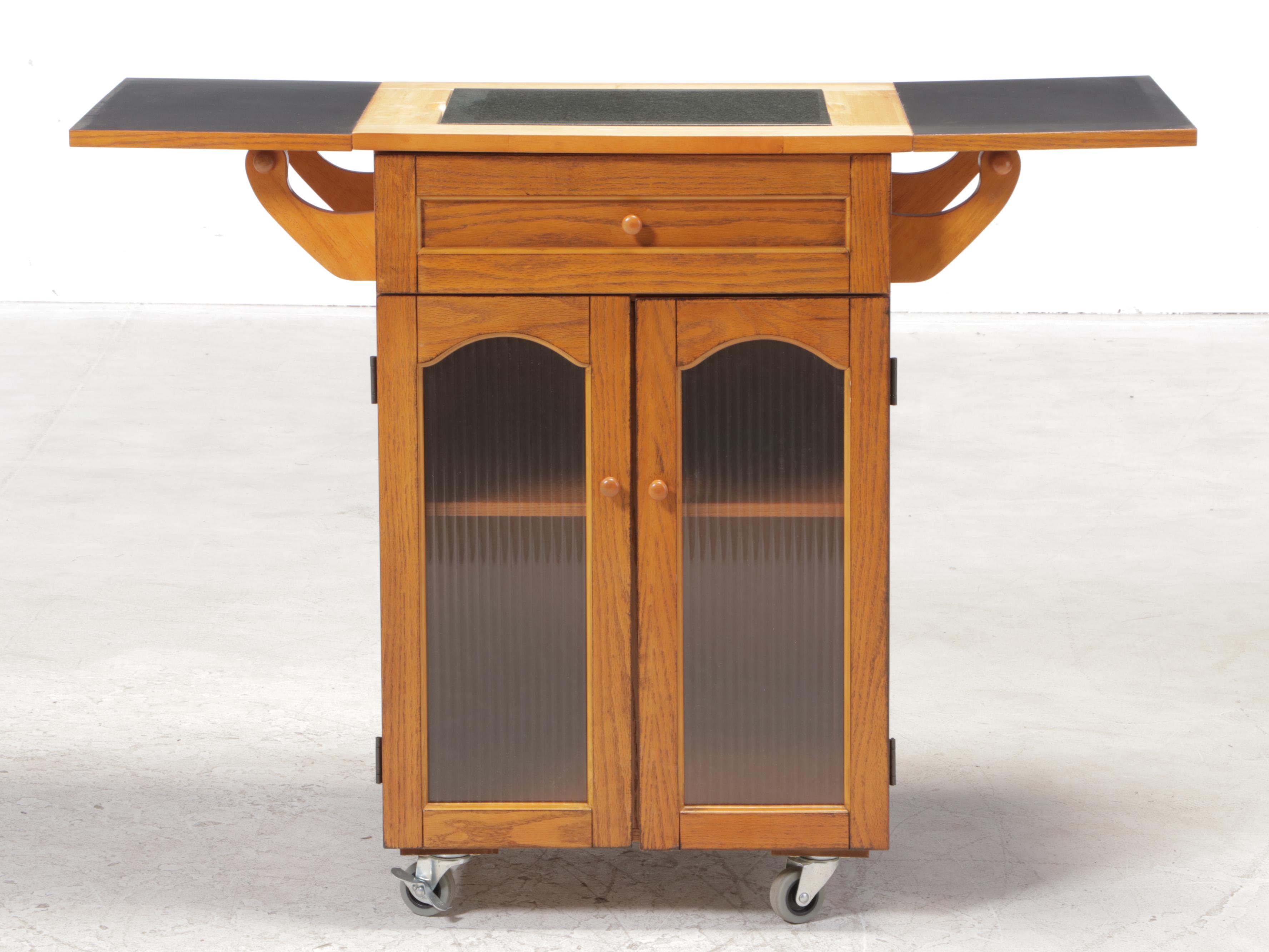 FlipTop Rolling Kitchen Cart EBTH