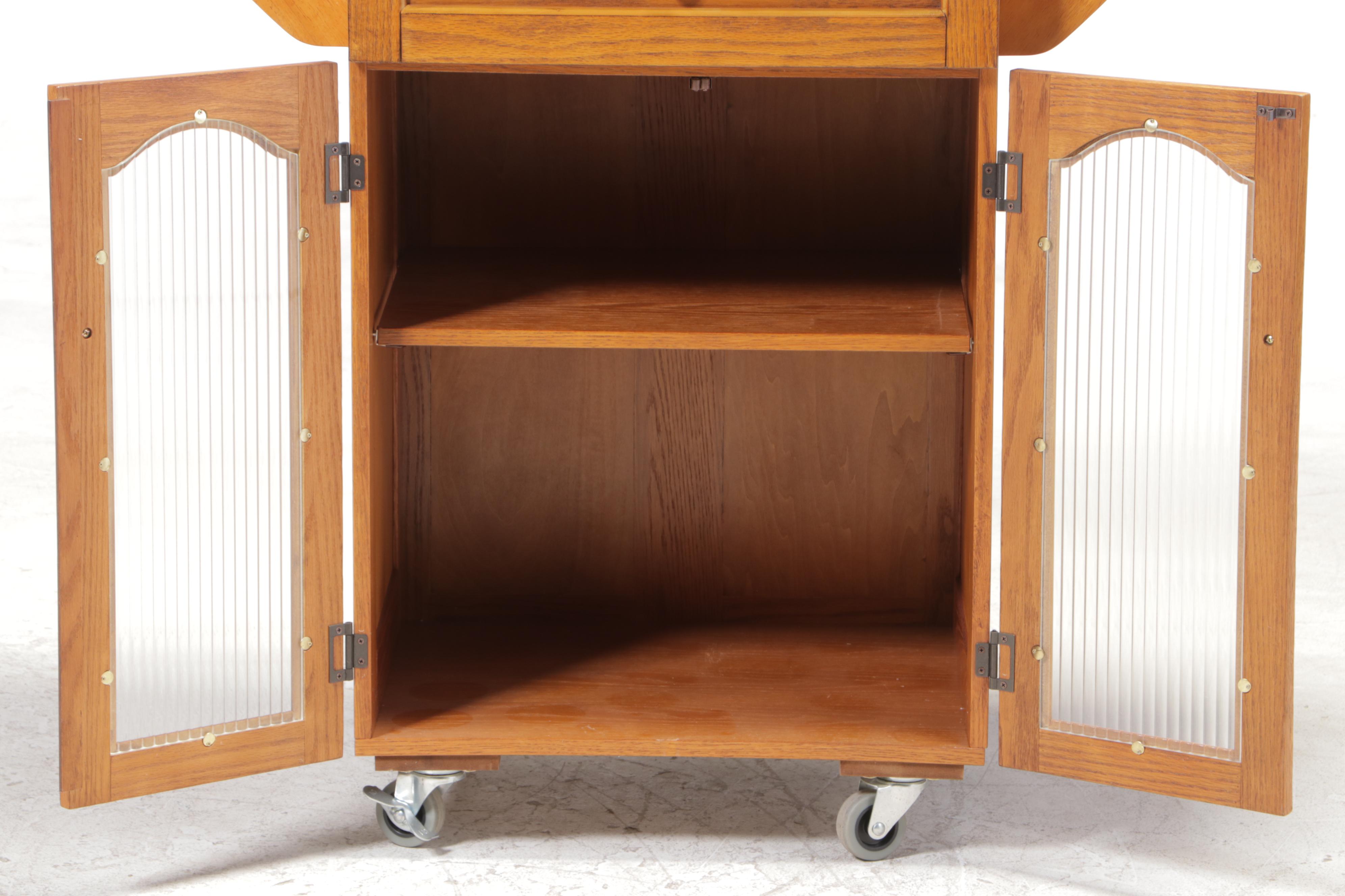 FlipTop Rolling Kitchen Cart EBTH