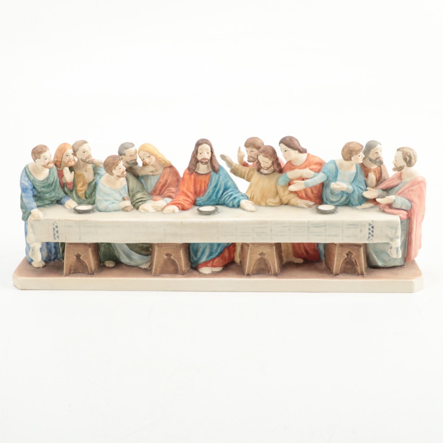 Goebel Porcelain "The Last Supper" Cast Figure After Leonardo da Vinci