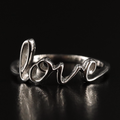 Sterling "Love" Ring