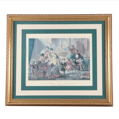 Offset Lithograph "The Grandmother's Feast"