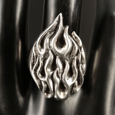Sterling Flame Ring