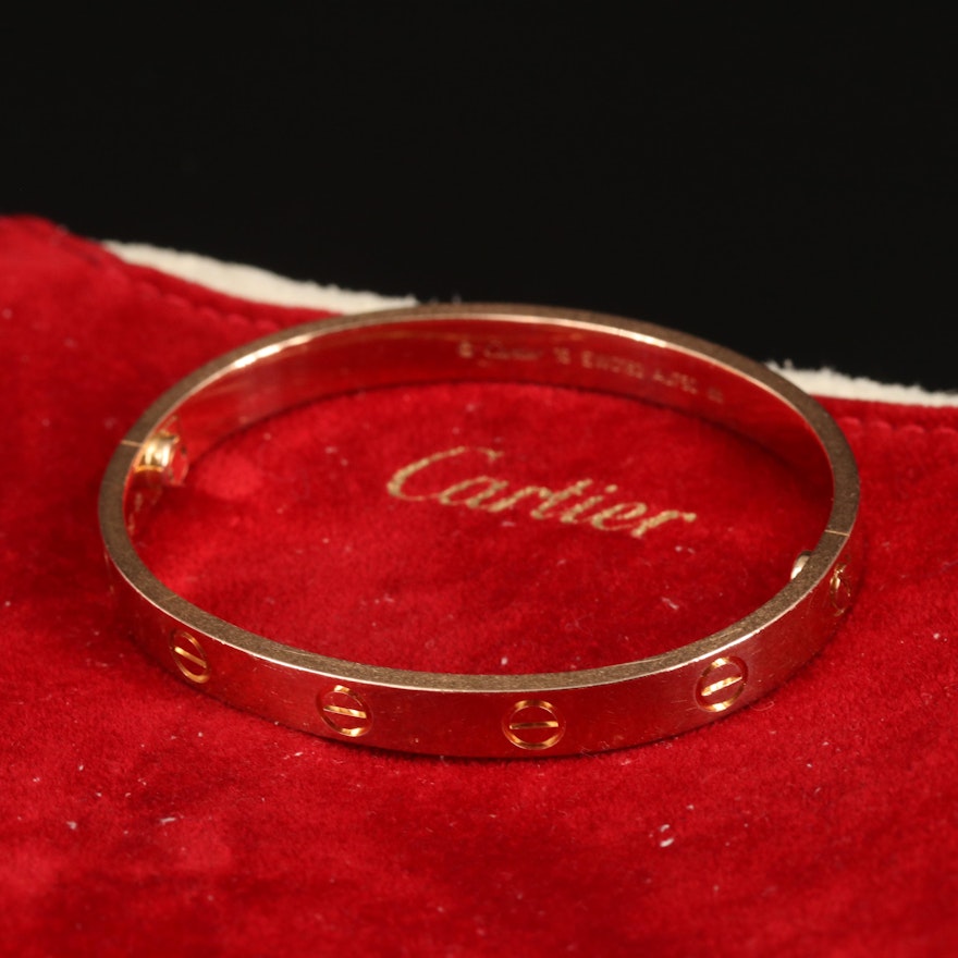 Cartier "Love" 18K Rose Gold Bangle