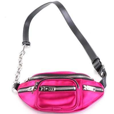 Alexander Wang Attica Mini Belt Bag in Satin and Leather