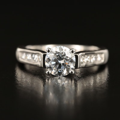 Platinum 1.29 CTW Lab Grown Diamond Ring