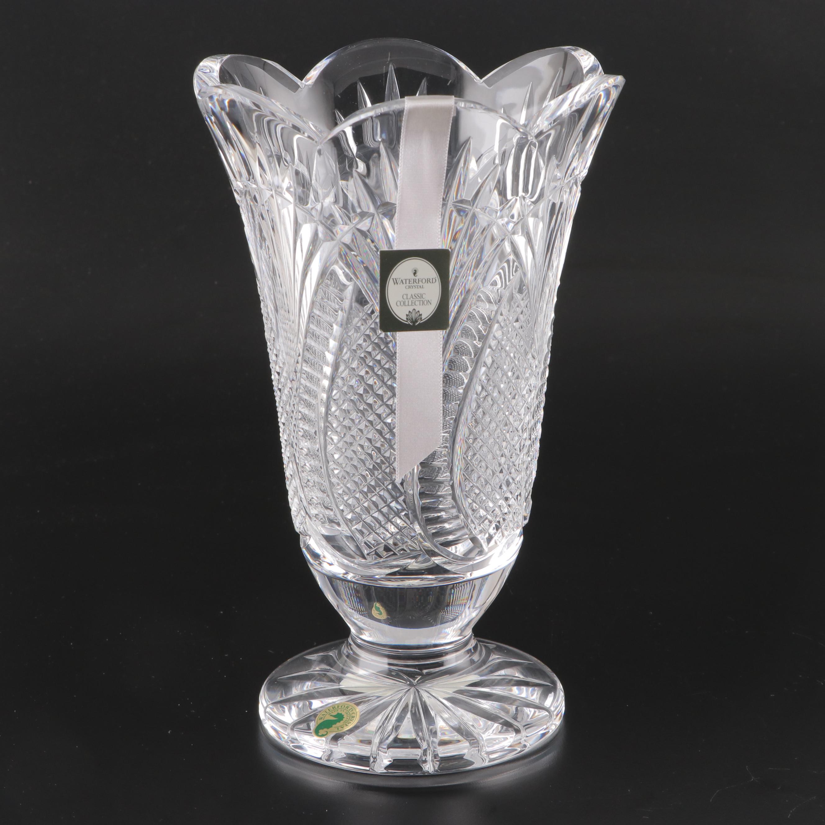 Waterford Classic Collection "Seahorse" Crystal Vases EBTH