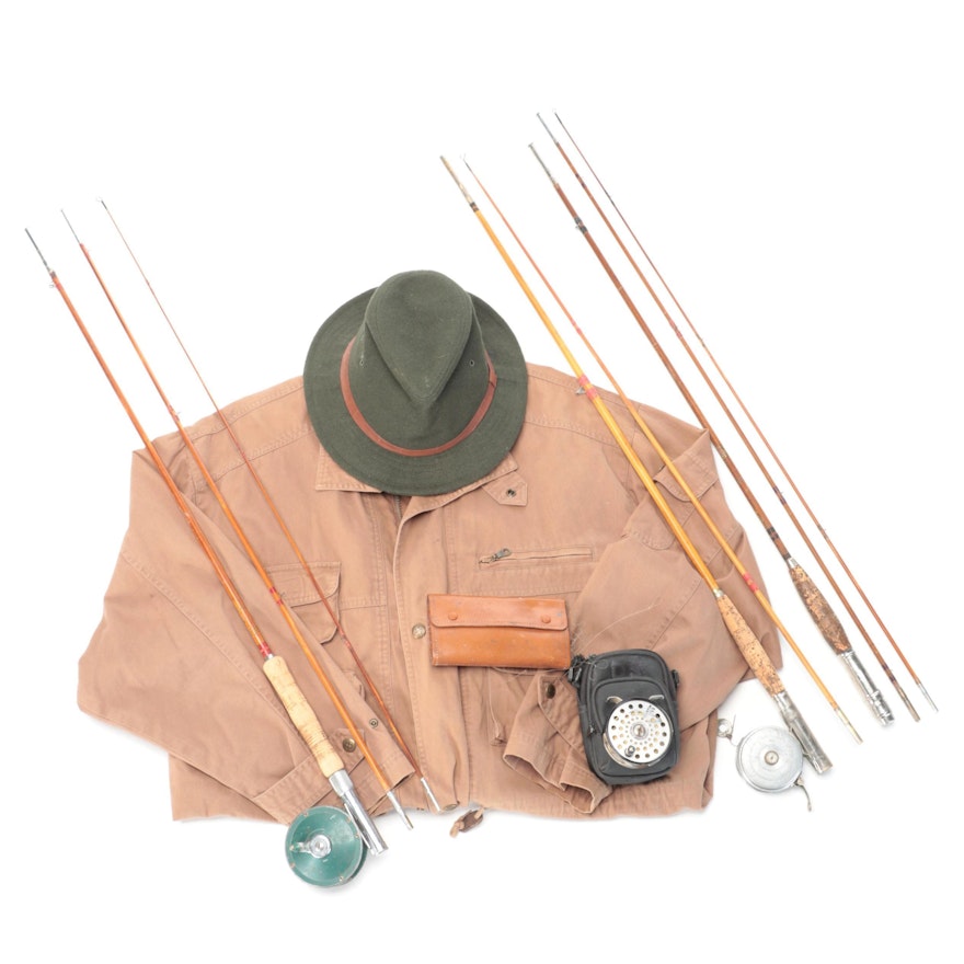 Oreno, Bivans, Other Fishing Rods, Reels With Woolrich Jacket and Hat