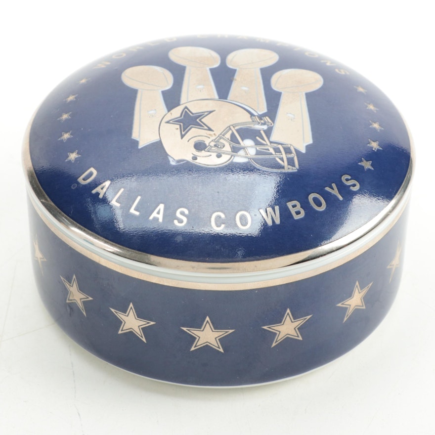 Tiffany & Co. Dallas Cowboys World Champions Porcelain Trinket Box