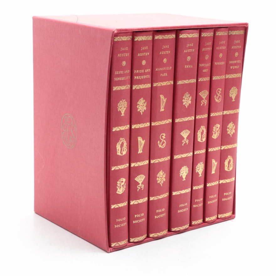 Folio Society "The Complete Novels of Jane Austen" Seven-Volume Box Set, 1989