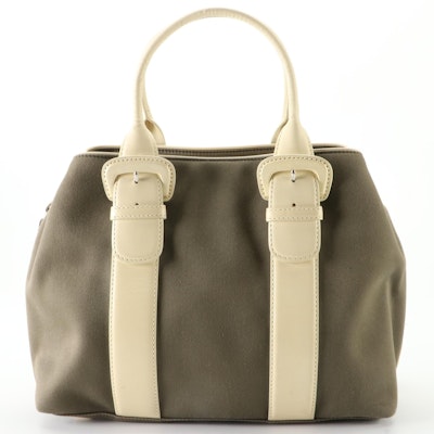 Cole Haan Canvas and Leather Handbag