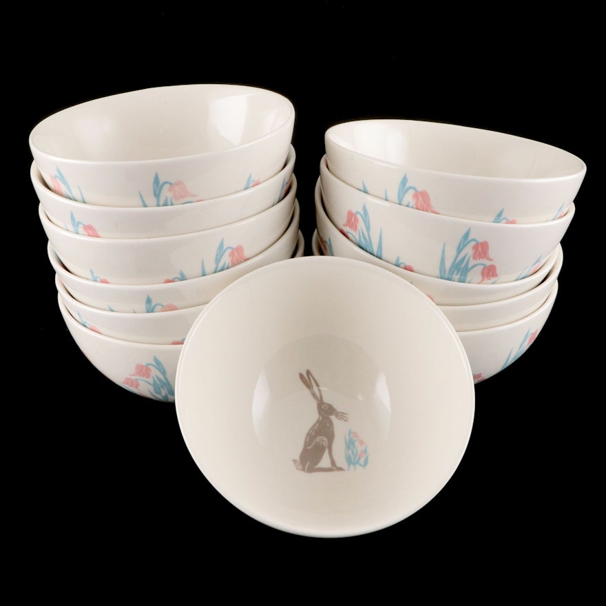 China Cereal Bowls with Bunny