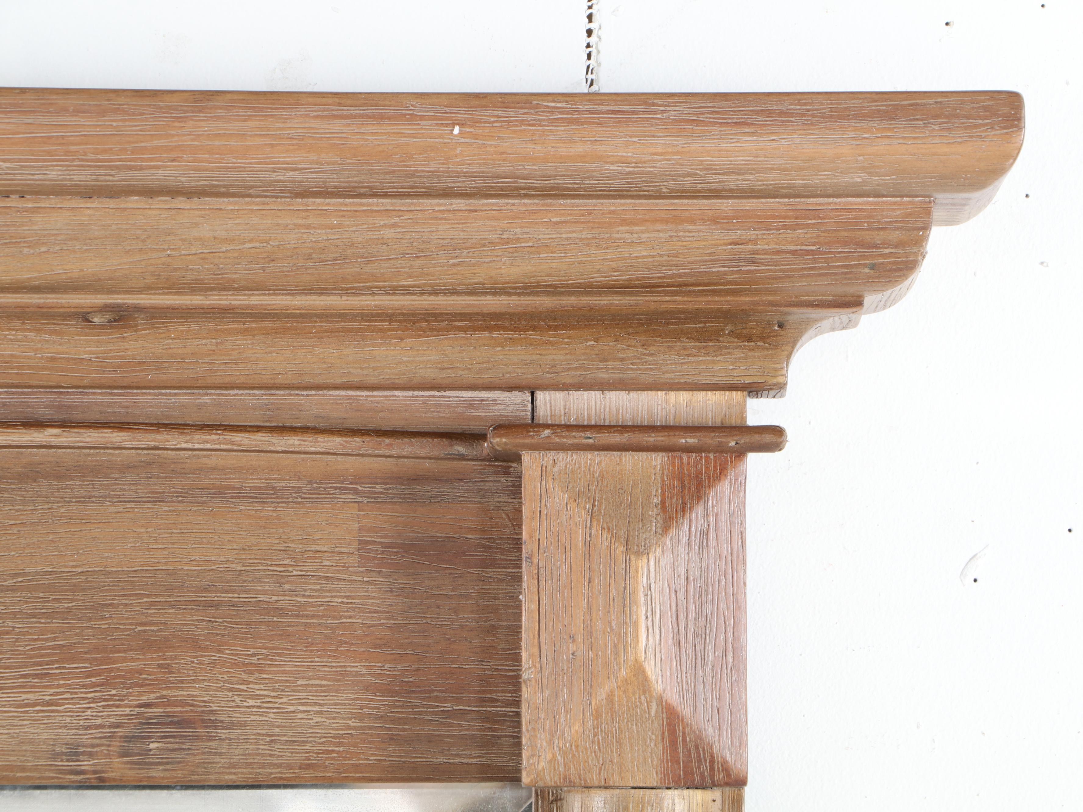 Large Rich Umber Finish Wood Framed Vanity Mirror EBTH