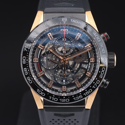 TAG Heuer Carrera 18K and Titanium Chronograph Wristwatch