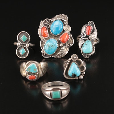 Monroe Ashley Navajo Diné Featured in Southwestern Sterling Rings