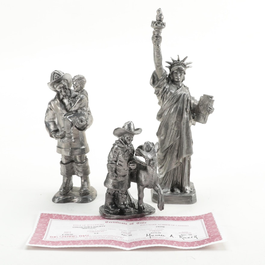 Michael A Ricker Pewter Figurines