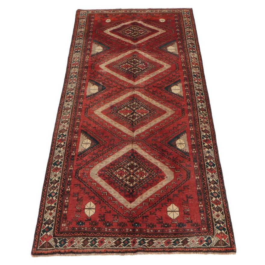 4'3 x 9'6 Hand-Knotted Persian Qashqai Area Rug