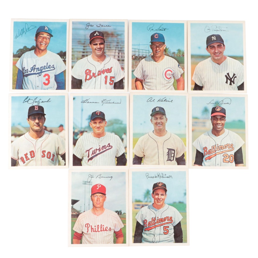 1967 Dexter Press Premiums Baseball Cards with Robinson, Kaline, Killebrew, More