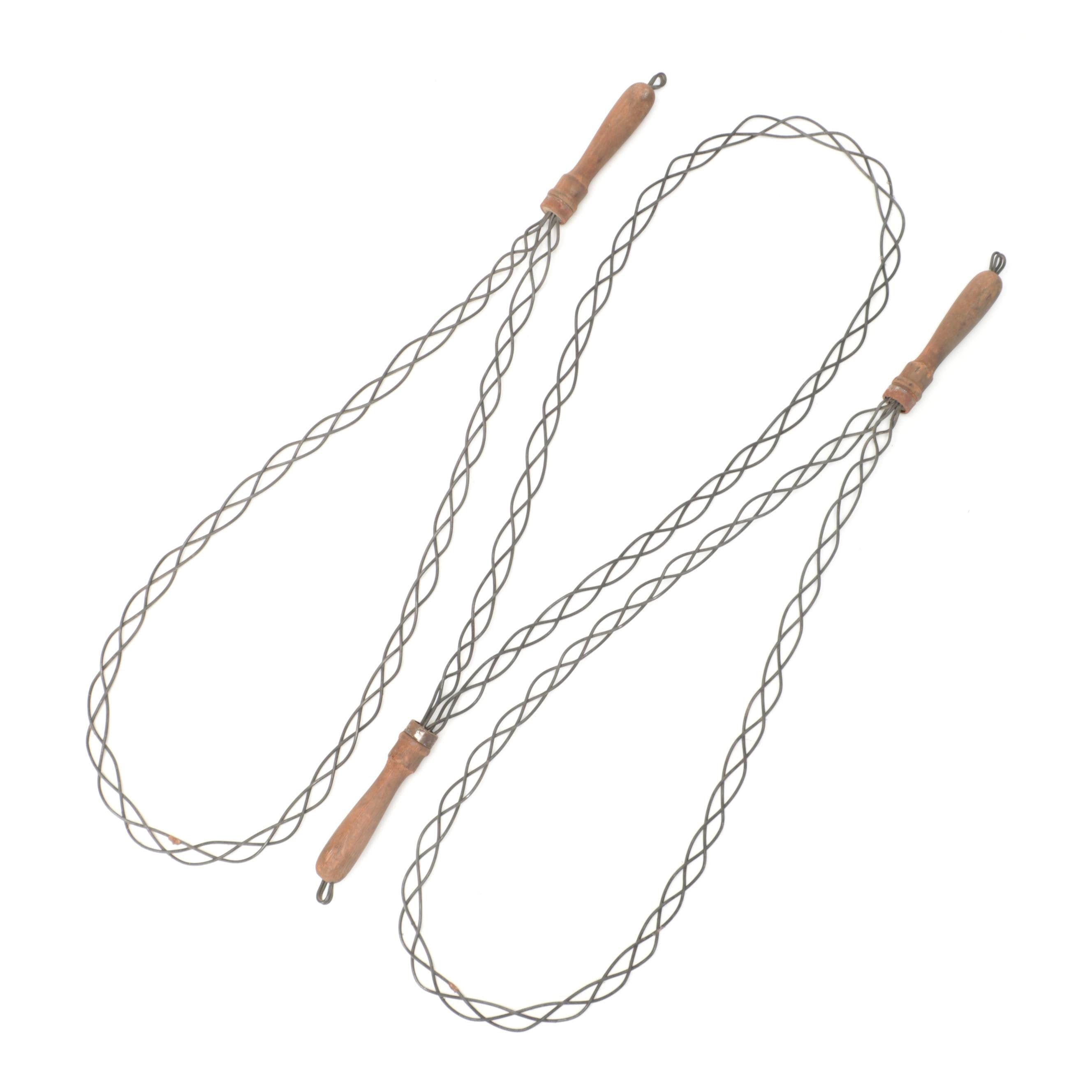 Wood Handled Metal Rug Beaters, Late 19th/Early 20th Century EBTH