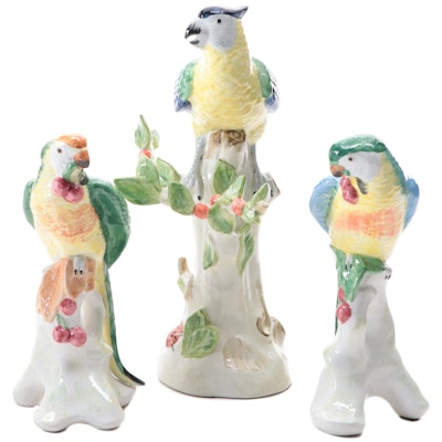 Chelsea House Italian Earthenware Bird Figurines