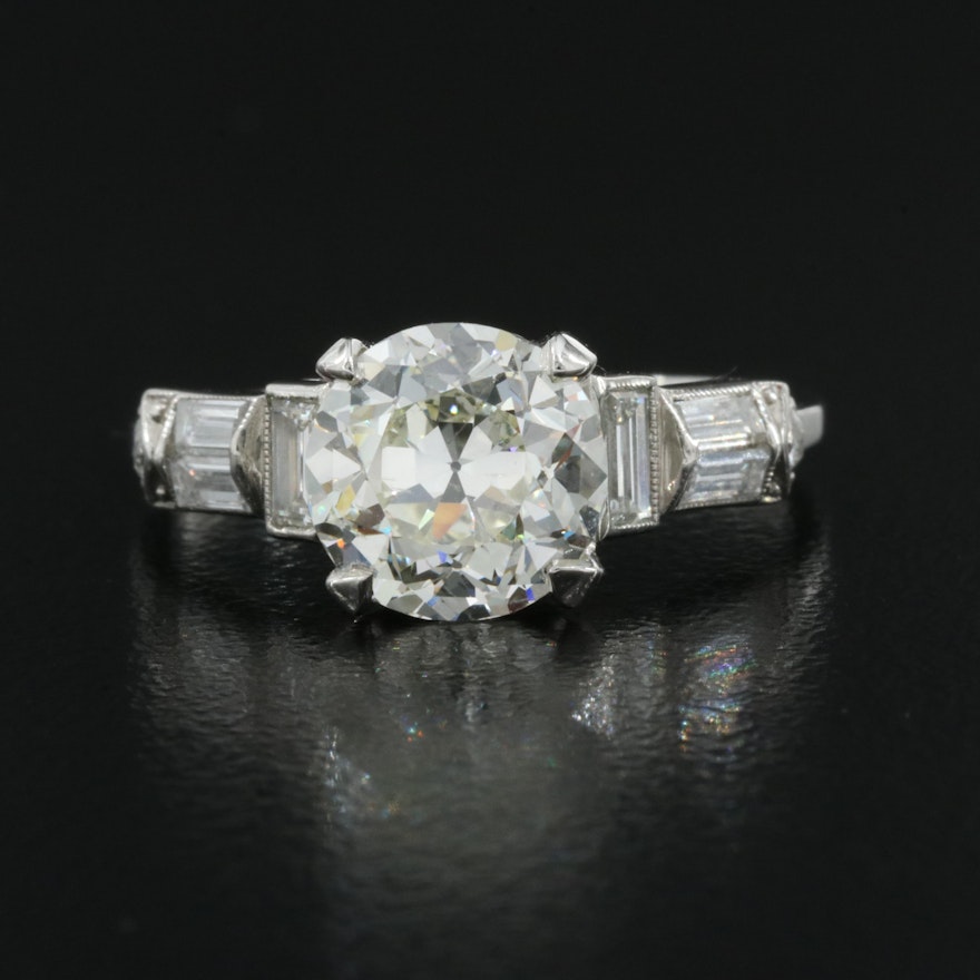Platinum 3.07 CTW Diamond Ring