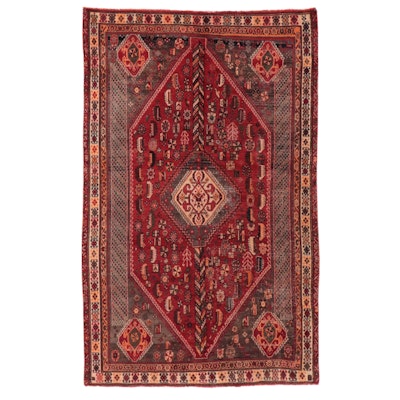 5'2 x 8'4 Hand-Knotted Persian Qashqai Area Rug