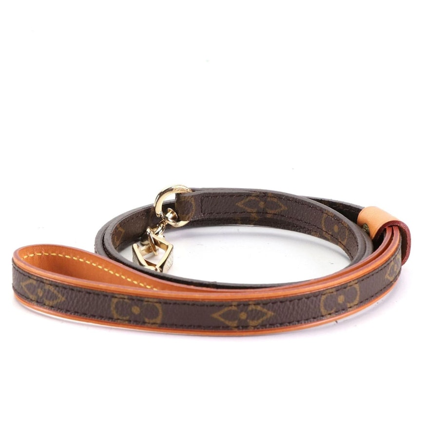 Louis Vuitton Baxter MM Pet Leash in Monogram Canvas and Leather
