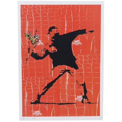Death NYC Pop Art Graphic Print Homage To Banksy, 2020