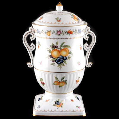 Speer Collectibles Painted Porcelain Lidded Urn