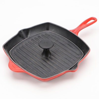 Le Creuset Grill Pan and Press Set