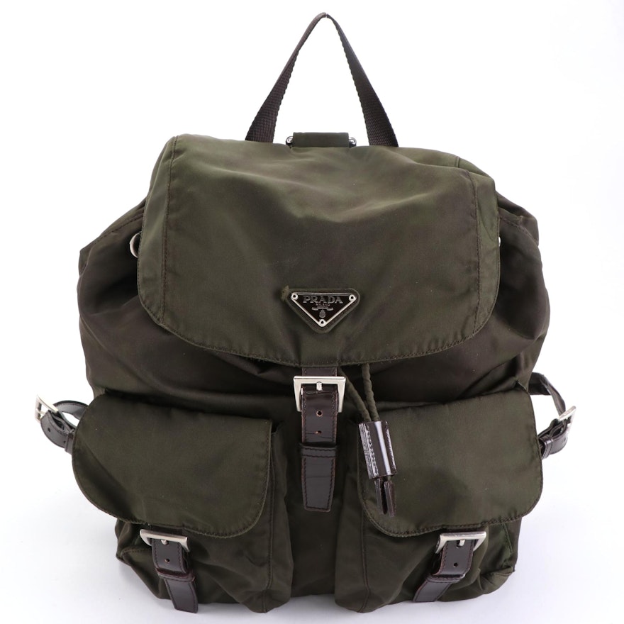 Prada Backpack in Nylon and Leather