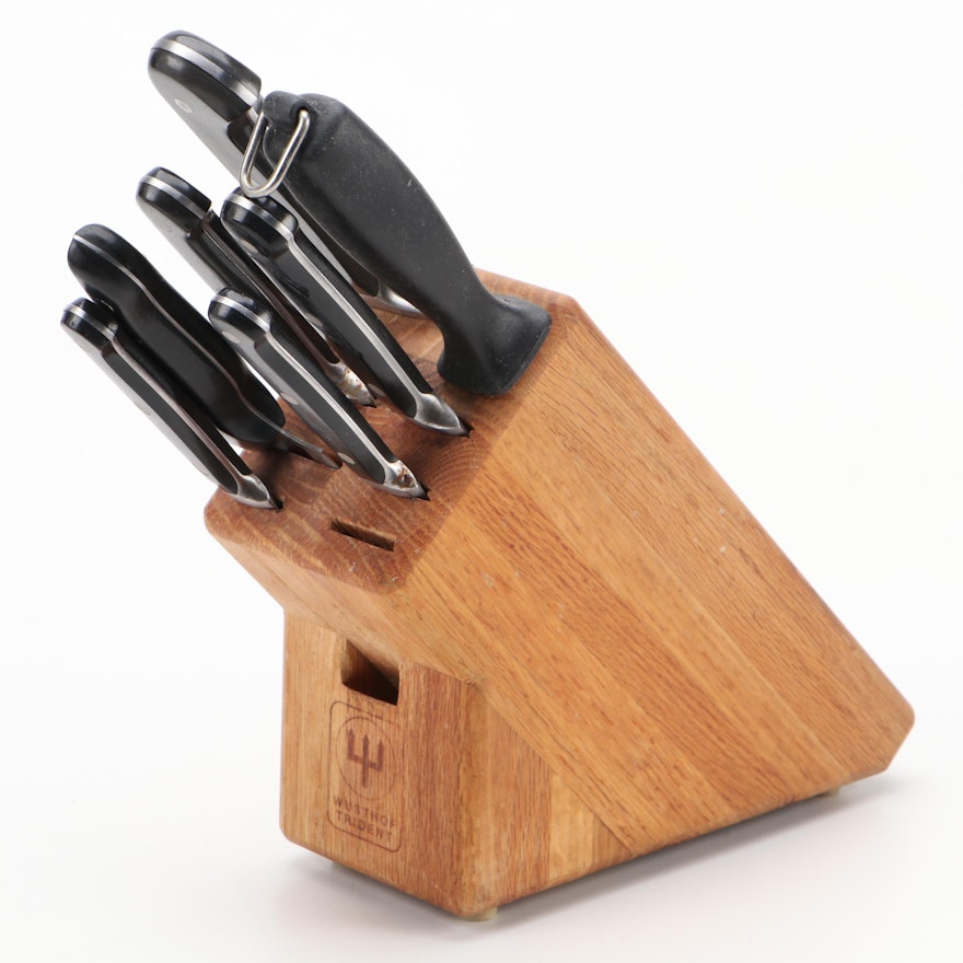 Wusthof Cutlery Block With Kitchen Knives
