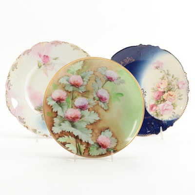Richard Ginori and Other Hand-Painted Porcelain and Ceramic Cabinet Plates