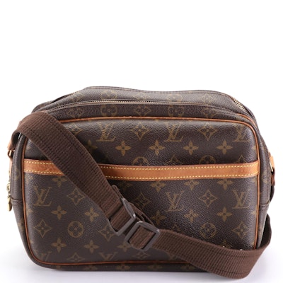 Louis Vuitton Reporter PM Bag in Monogram Canvas and Vachetta Leather