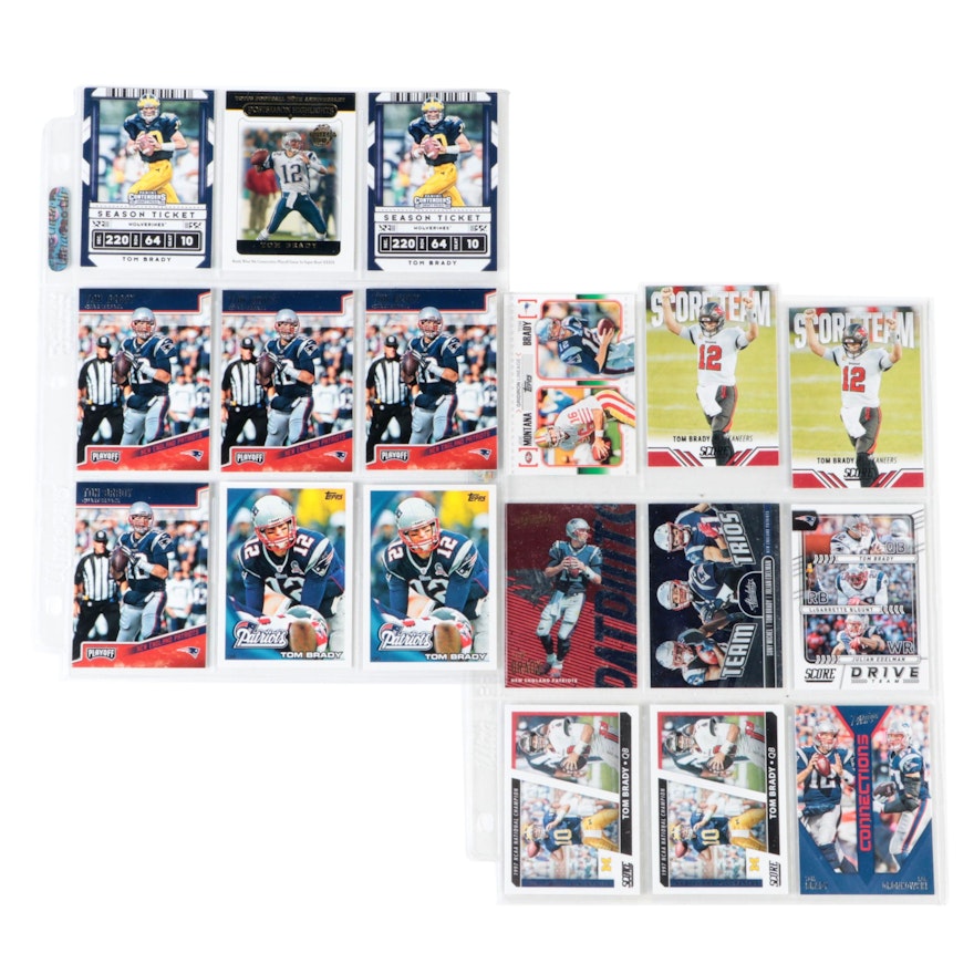 Topps, Panini Tom Brady New England Patriots Football Cards, 2010s–2020s